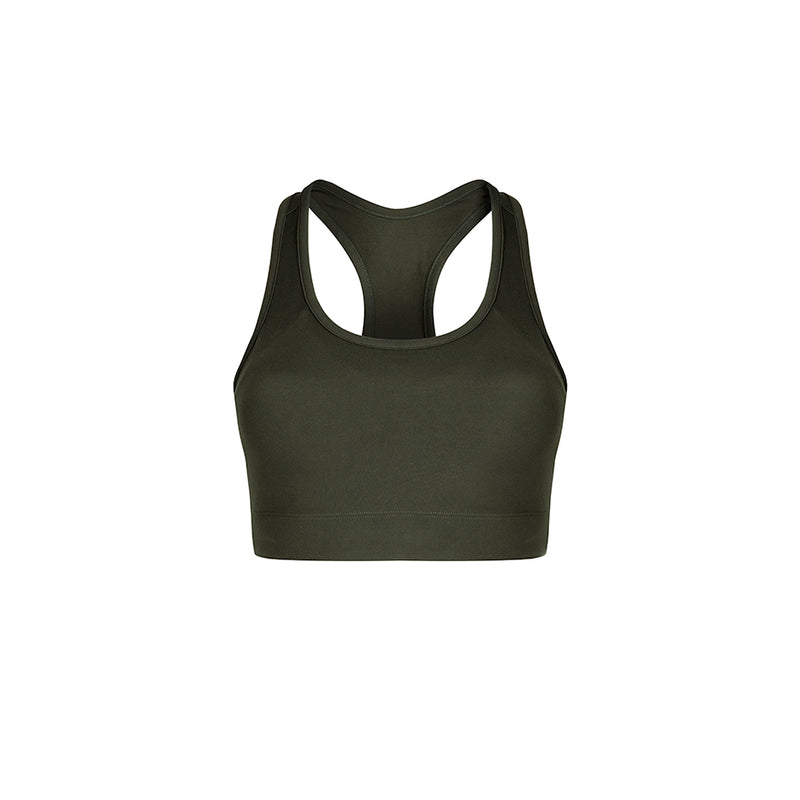 Olive Scoop Sports Bra